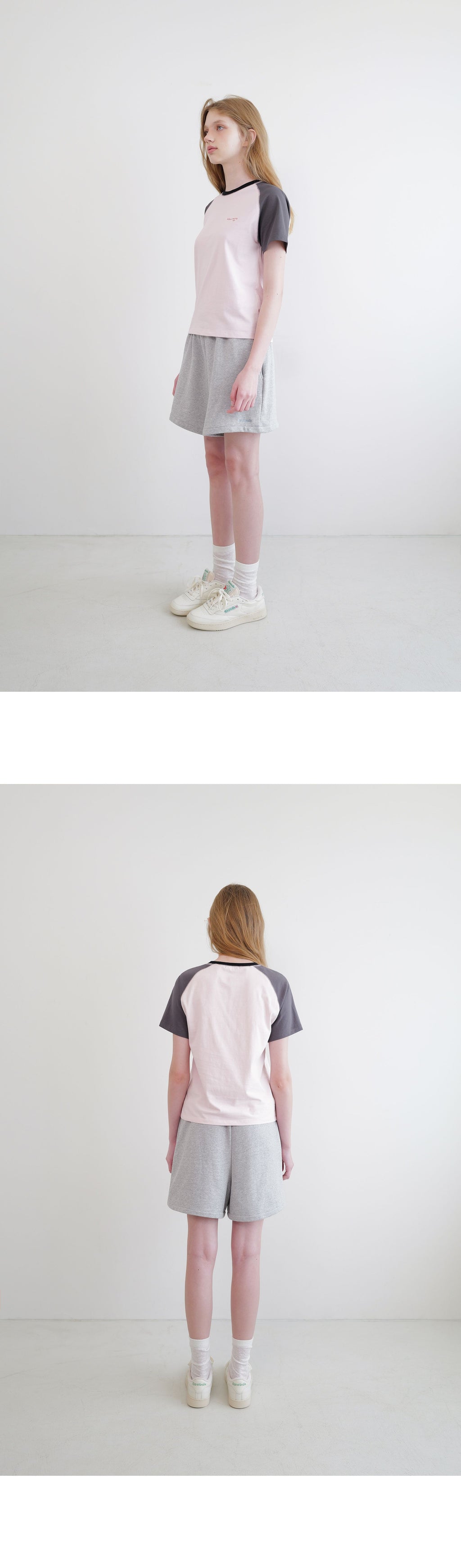 ANDNEEDS Sandy raglan t-shirt (pink)