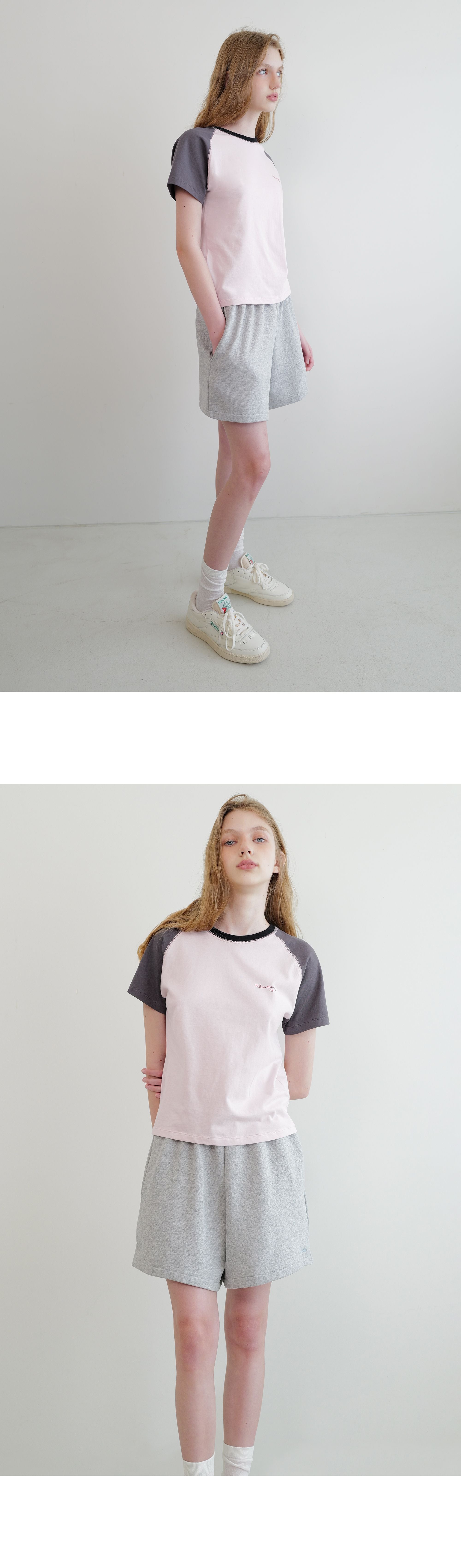 ANDNEEDS Sandy raglan t-shirt (pink)