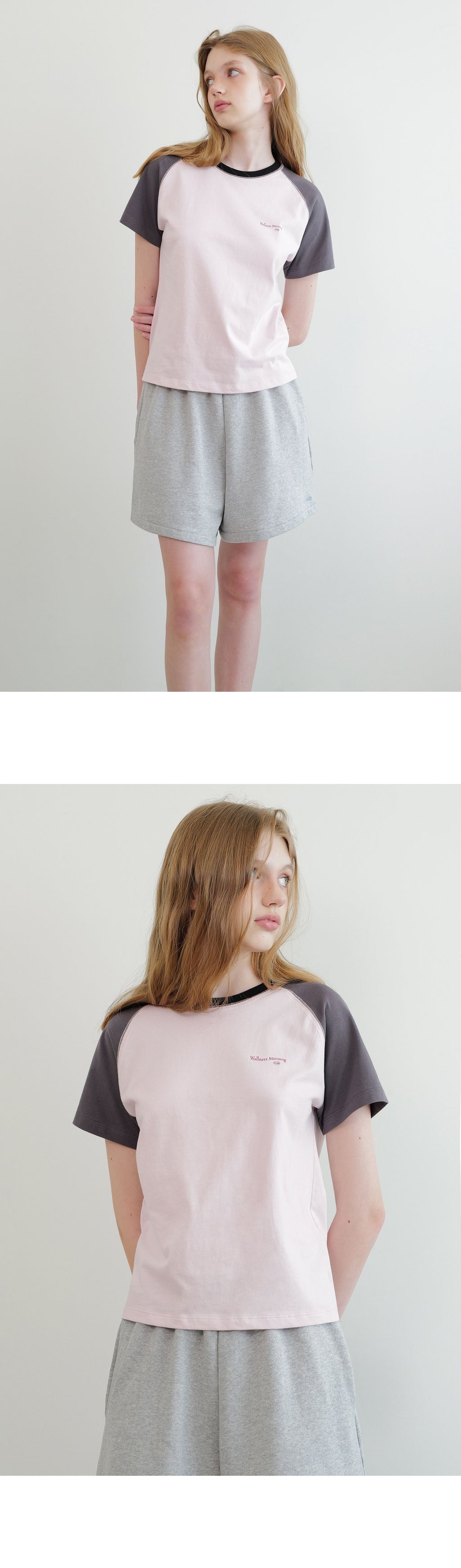 ANDNEEDS Sandy raglan t-shirt (pink)