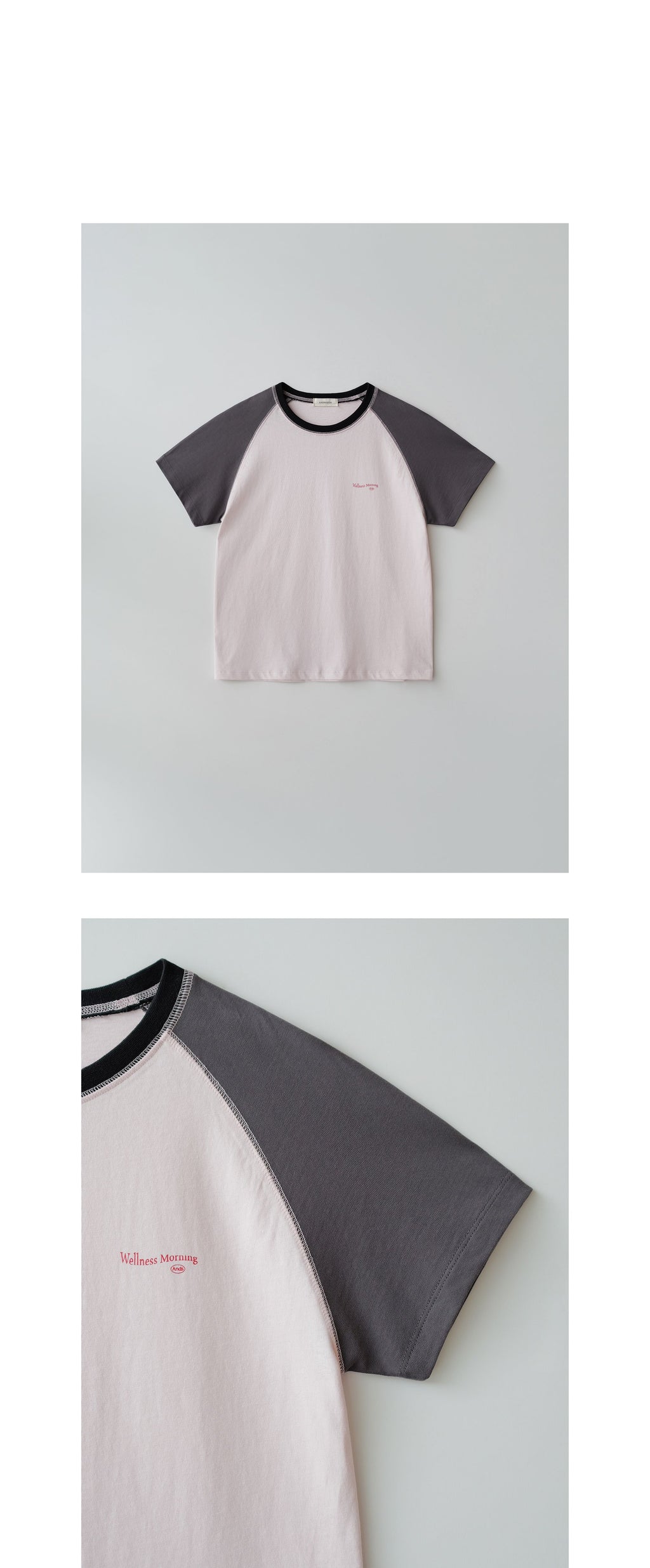 ANDNEEDS Sandy raglan t-shirt (pink)
