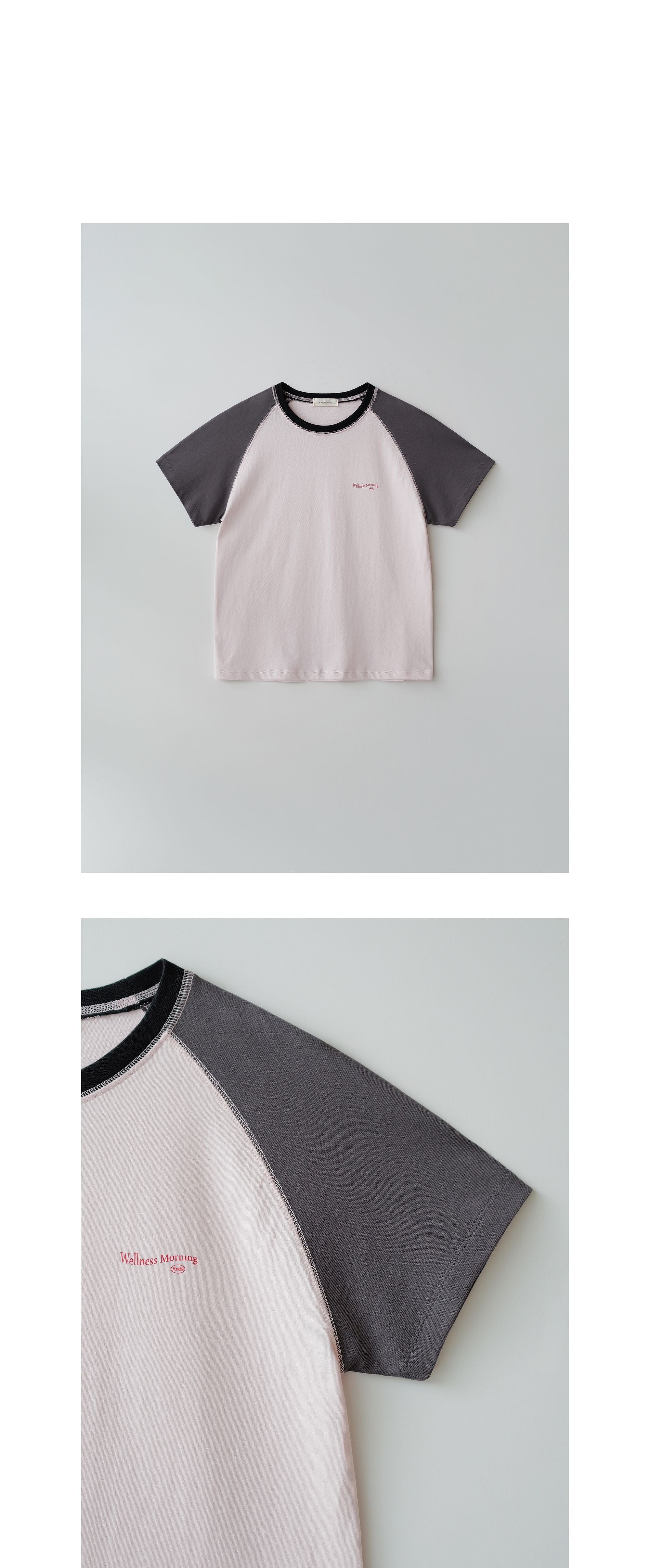 ANDNEEDS Sandy raglan t-shirt (pink)