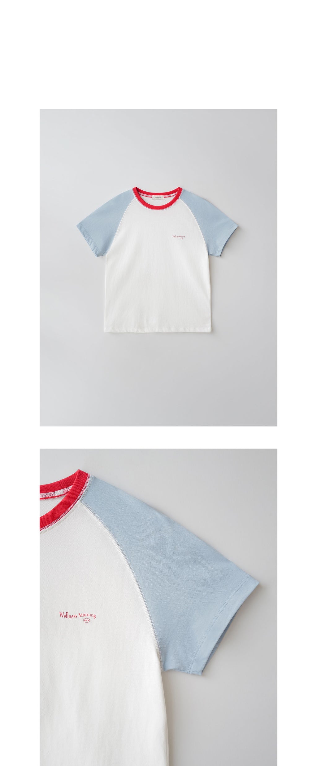 ANDNEEDS Sandy raglan t-shirt (sky blue)