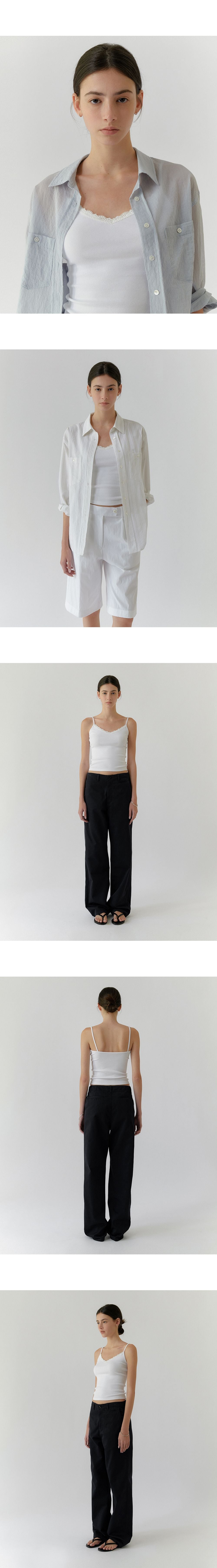 PORETTO [3rd] Primrose Lace Sleeveless(White)