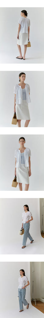 PORETTO [3rd] Tottie shirring Blouse