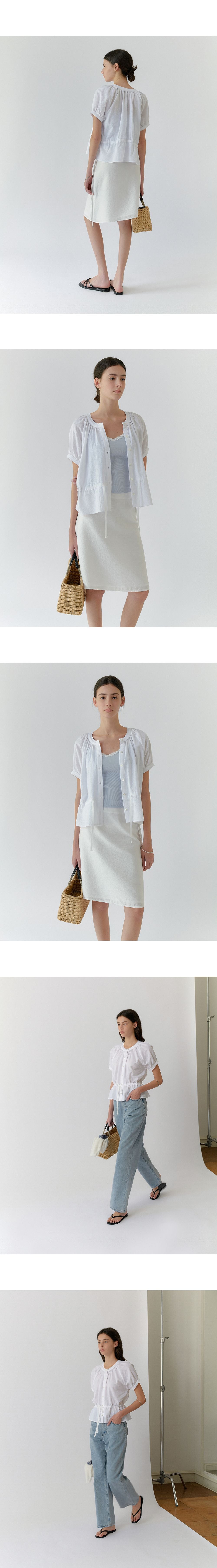 PORETTO [3rd] Tottie shirring Blouse