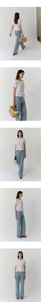 PORETTO [3rd] Tottie shirring Blouse