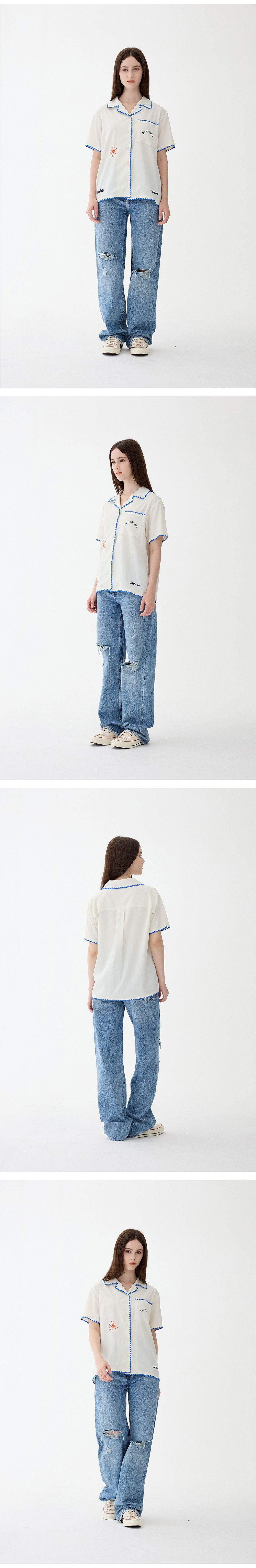 Tabb Ludens Ludens Open Collar Shirt