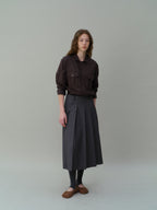 AUBOUR wrinkled signature shirts (5 colors)