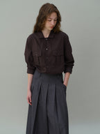 AUBOUR wrinkled signature shirts (5 colors)