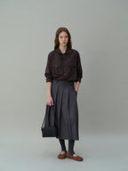 AUBOUR wrinkled signature shirts (5 colors)