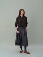 AUBOUR wrinkled signature shirts (5 colors)