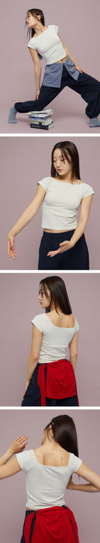 movewarm Square Neck Top- 7Colors