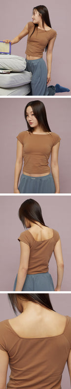 movewarm Square Neck Top- 7Colors