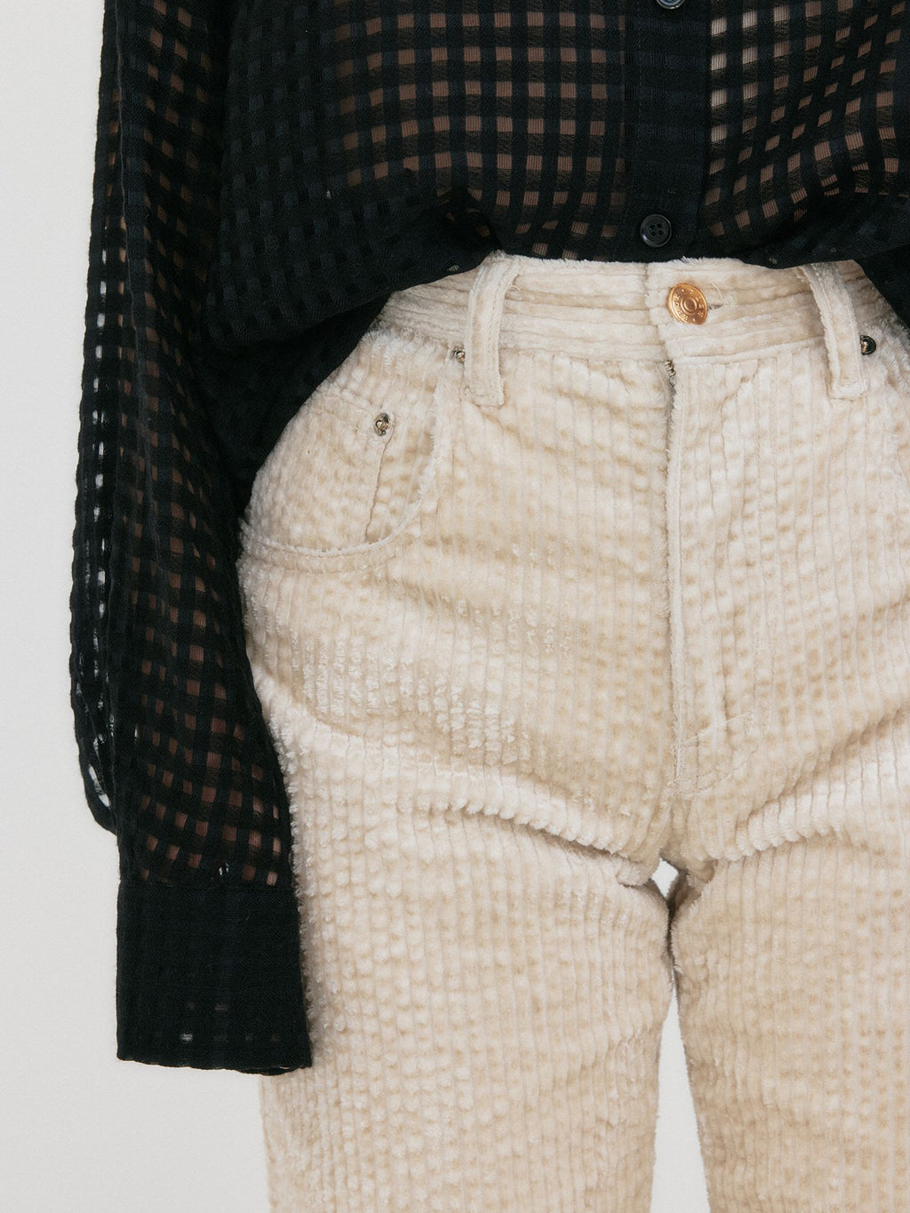 EENK ZERIA Classic Straight Pants - Ivory