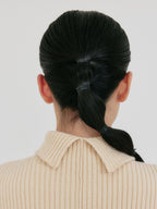 EENK ZOVOUS Turtleneck Knit Pullover - Cream
