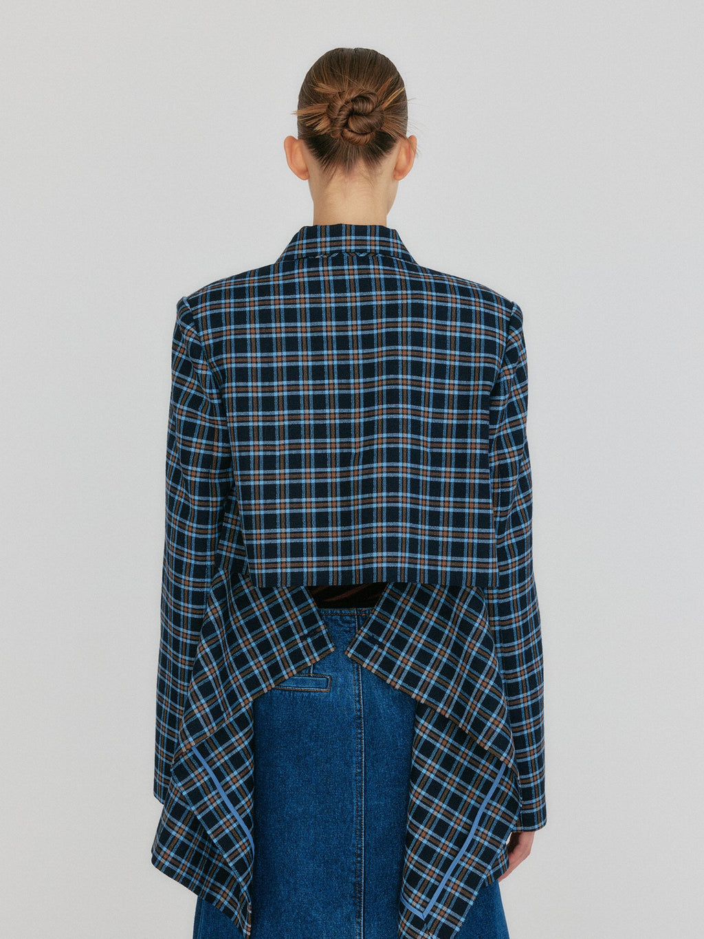EENK ZILVIN Shirt Jacket - Navy/Sky Blue Multi