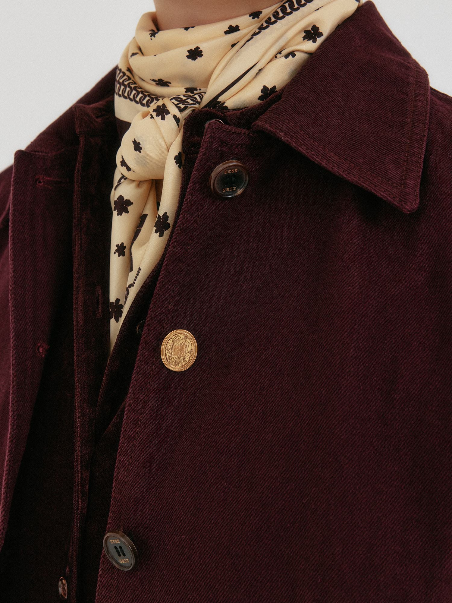 EENK ZILVIN Shirt Jacket - Beige/Black