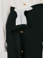 EENK ZAZZE Front Slit Straight Skirt - Black