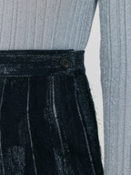 EENK ZLAIIN Pleated Skirt - Navy
