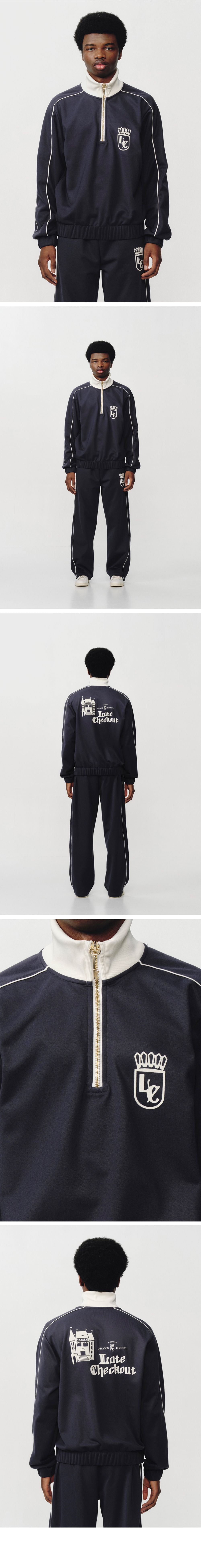 LATE CHECKOUT (U) Navy Tracksuit Top (NAVY/WHITE)