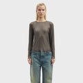 SAMSØE SAMSØE (W) SAMAGDA TOP 15310 (BLACK OLIVE)