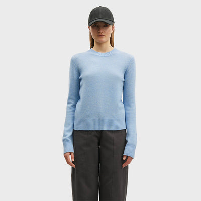 (W) CHARLOTTE KNIT SWEATER 15010 (SUBDUED BLUE)