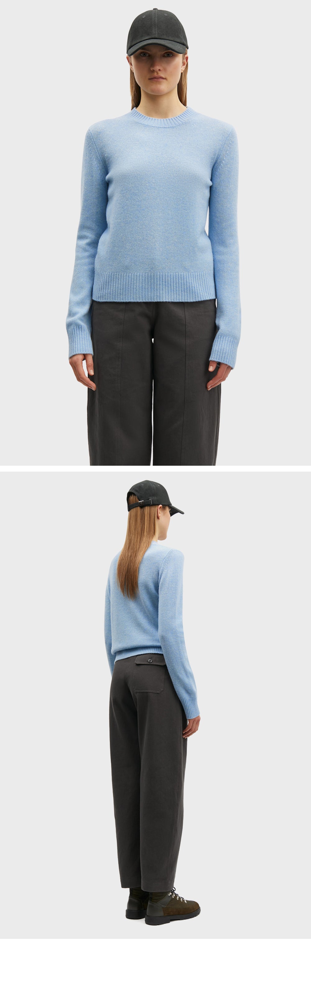 SAMSØE SAMSØE (W) CHARLOTTE KNIT SWEATER 15010 (SUBDUED BLUE)