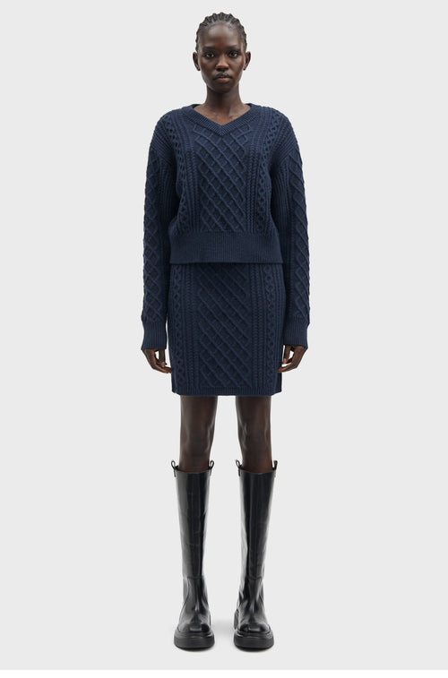 SAMSØE SAMSØE (W) SADENE SKIRT 15352 (OUTER SPACE)