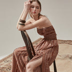 VIKINI VENDER VIKINI VENDER Beaute Ethnic Slit Jumpsuit