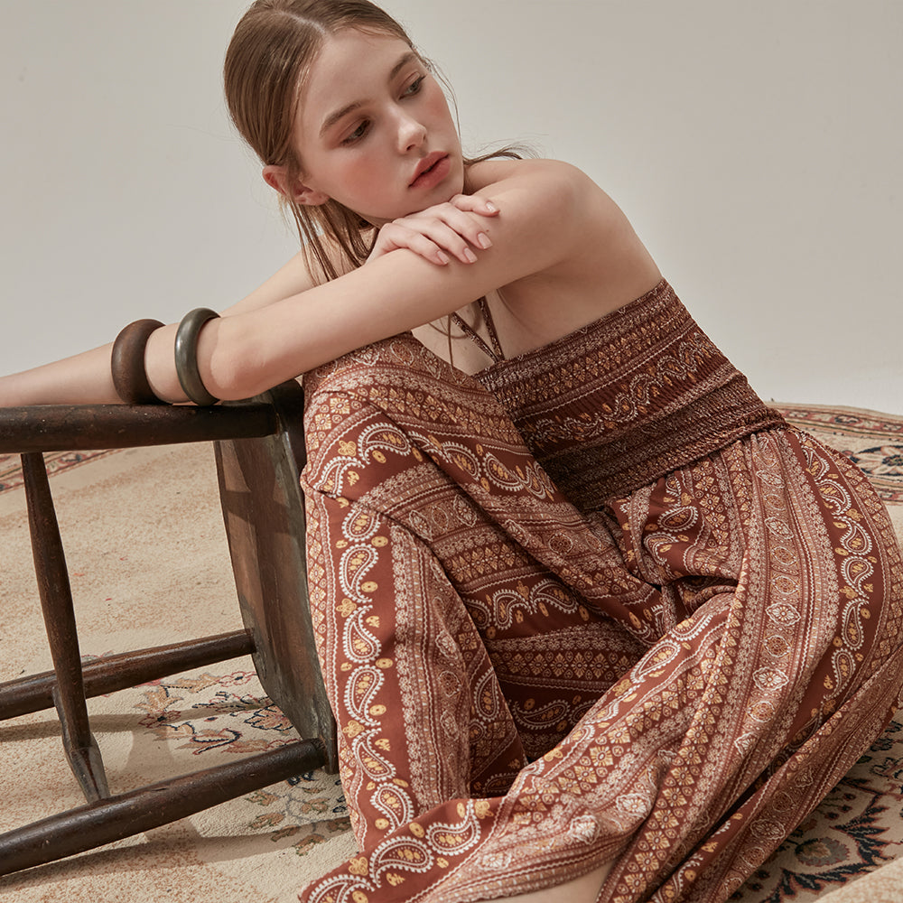 VIKINI VENDER VIKINI VENDER Beaute Ethnic Slit Jumpsuit