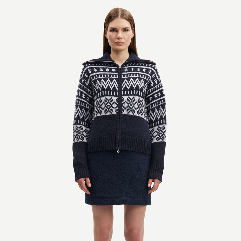 SAMSØE SAMSØE (W) SALOUISA ZIP CARDIGAN 11250 (SALUTE MEL.)