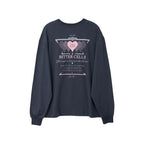 BITTERCELLS Sporty Heart Long Sleeve-Charcoal