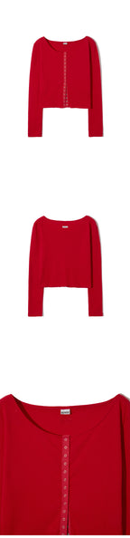 RENSE Line Snap Long Sleeve Red