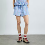 DAMSON MADDER (W) KRISSY PJ BOXER - BOLD BLUE STRIPE (BLUE)