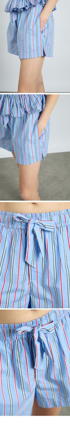 DAMSON MADDER (W) KRISSY PJ BOXER - BOLD BLUE STRIPE (BLUE)