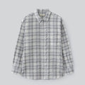 Fabregat Bella Seersucker Check Shirt (Sky Blue)