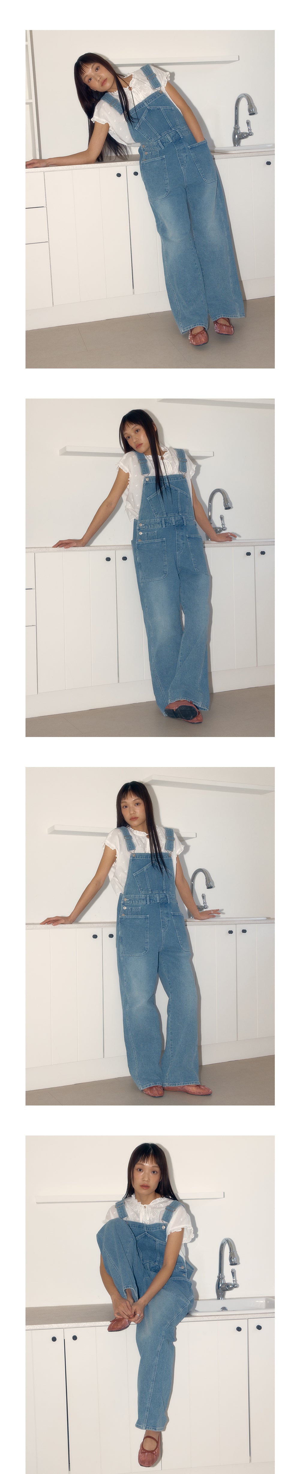 CELITAILS CELITAILS Pocket Denim Overall - Blue