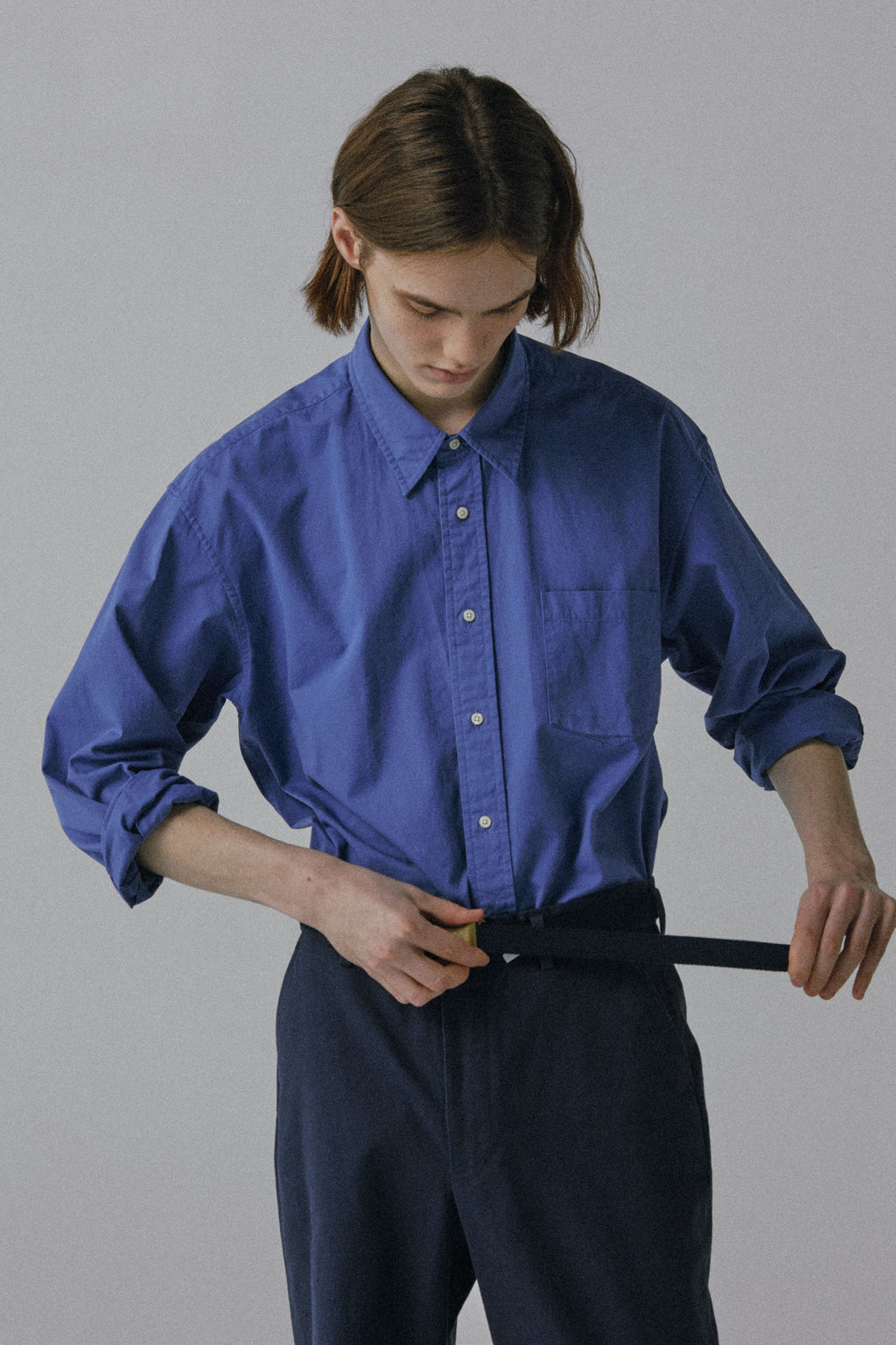 THOMAS MORE TG1-SH11 Faded Shirt - [Blue Velvet]