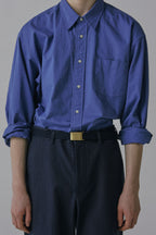 THOMAS MORE TG1-SH11 Faded Shirt - [Blue Velvet]