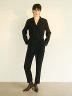 FLOW.1 FLOW.1 Jumpsuit Collar Belted