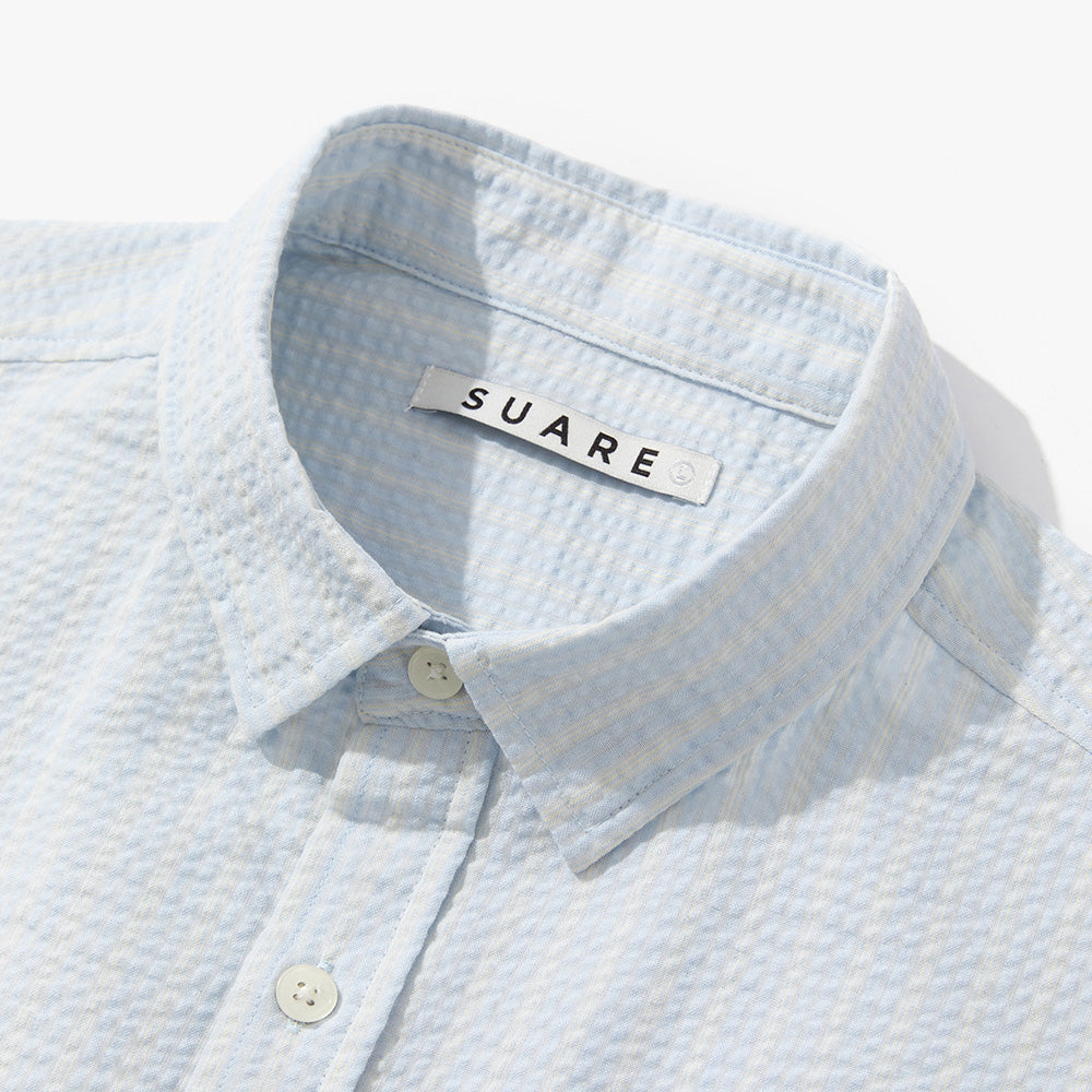 SUARE Creased striped shirt - 3 COLOR
