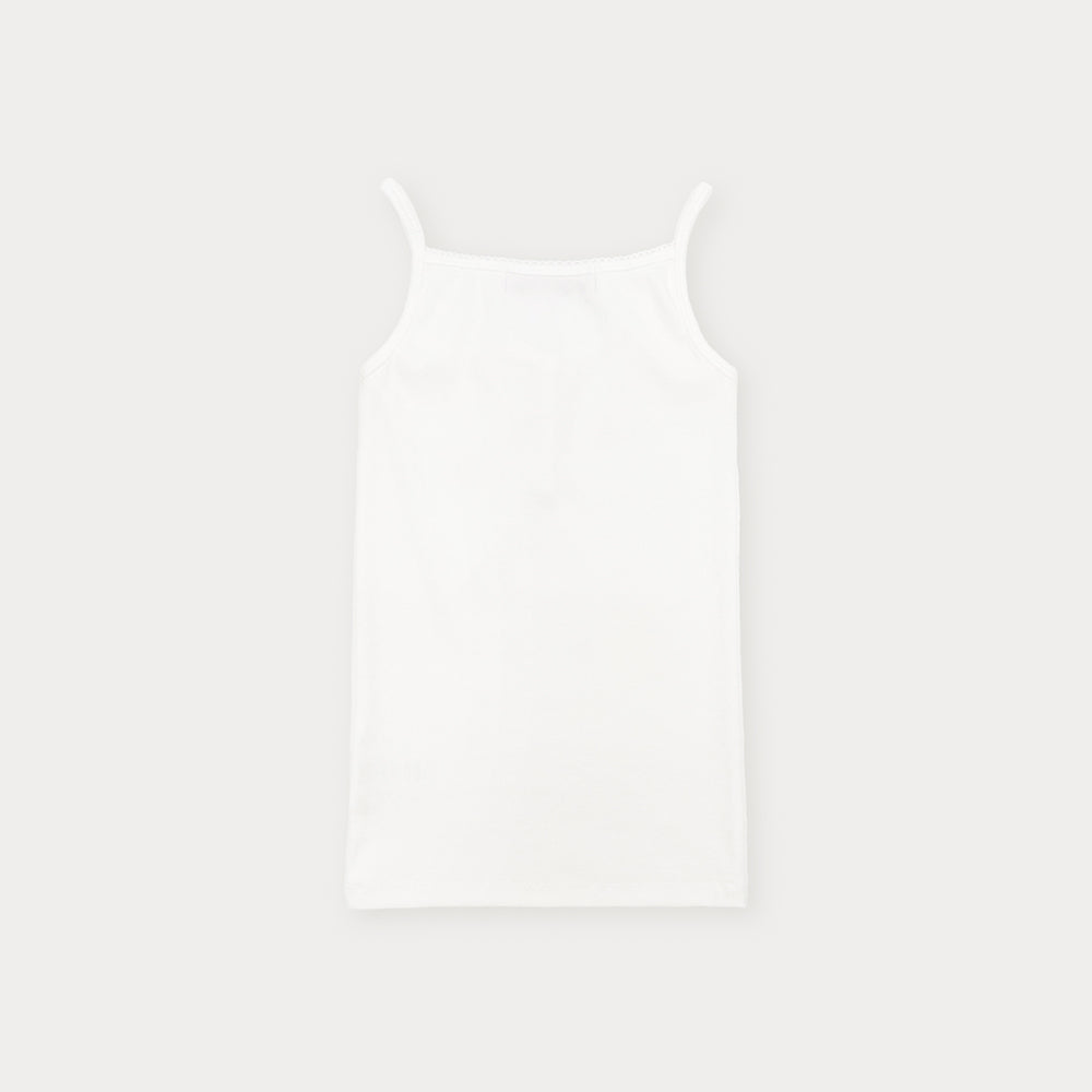 SOMEWHEREBUTTER [18th] Lace Button Sleeveless - Ivory