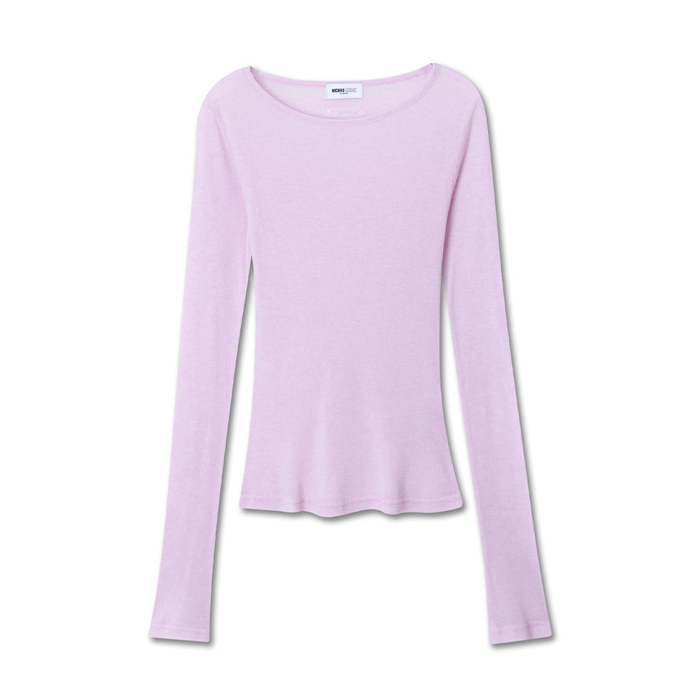MICHIKO LONDON KOSHINO LAYERD SHEER TENCEL TOP LAVENDER PINK