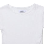 MICHIKO LONDON KOSHINO DIAGONAL BUTTON SLIM TOP IVORY