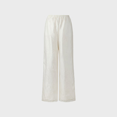 Wide Straight Pants - Ivory