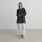 YE Lucy Button Blouse - Charcoal