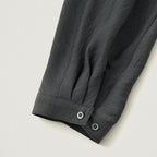 YE Lucy Button Blouse - Charcoal