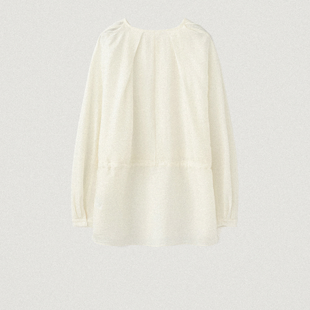 YE Lucy Button Blouse - Ivory