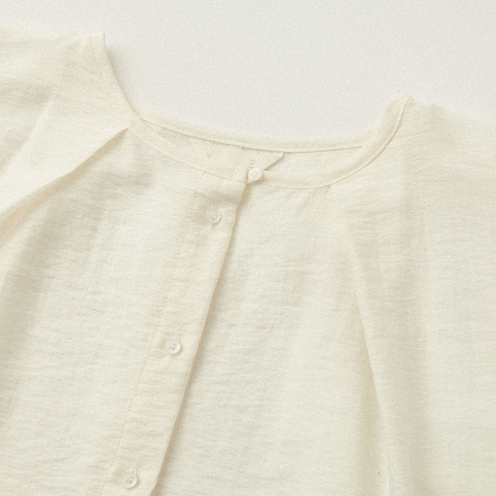 YE Lucy Button Blouse - Ivory