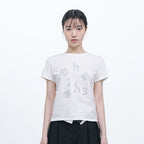 OHESHIO LOGO SLIM T-SHIRT, WHITE